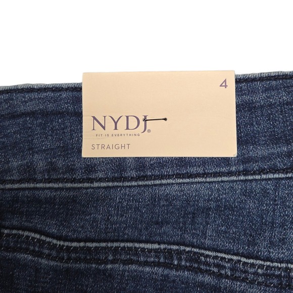 NYDJ Marilyn Straight Jeans Womens 4 Mid Rise Lift Tuck Moonlight - Picture 8 of 12